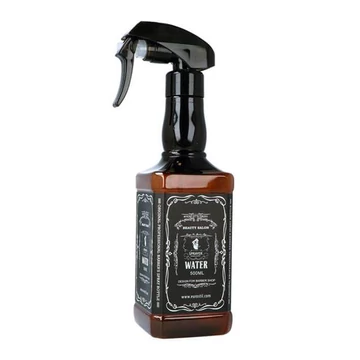 Barber Permetező vizező flakon mikro szórófejjel 06998 Whiskey - frizura készítő fodrászkellék