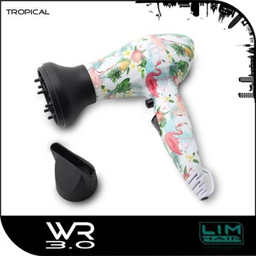 Professzionális MINI utazó hajszárító Design LIM-HAIR WR3.0 Tropical 1200W
