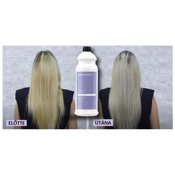 Kinmaster No Yellow pH5.5 világos sárgás árnyalatot semlegesítő hamvasító sampon