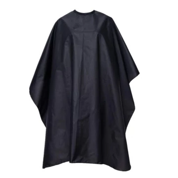 Fodrász beterítő hajvágó kendő patentos - nagy méretű fekete fodrászkellék