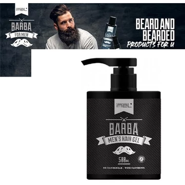 Imel Barber Hair Gel hajzselé erős tartással - IMEL Athén - VEGÁN - PARABÉN MENTES