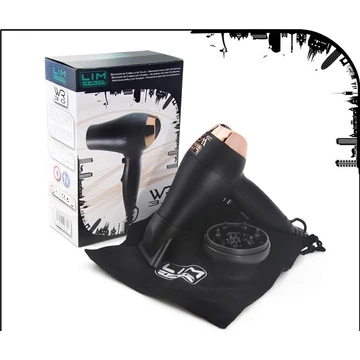 .Professzionális MINI utazó hajszárító LIM-HAIR WR3.0 Fekete - Rózsa arany 1200W