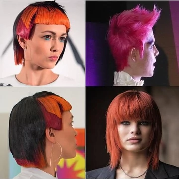 Maxima Plex Creative Colors extrém színű színes keratinos hajfesték használata hajszínezéshez