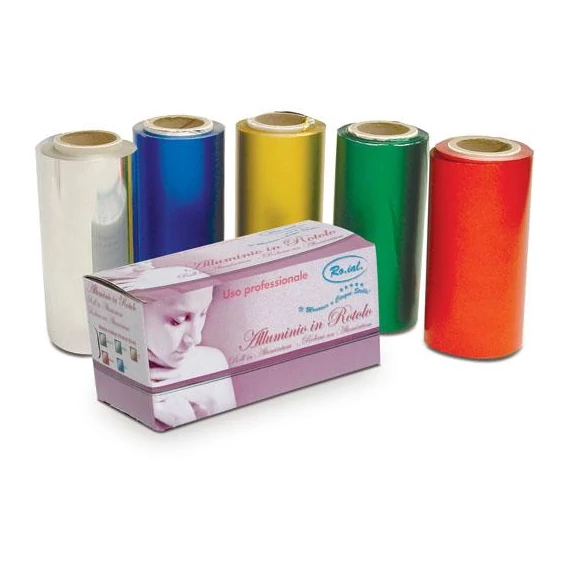 .Melírfólia ezüst színű 12cm×50m tépős dobozban fodrászkellék - Ro.ial