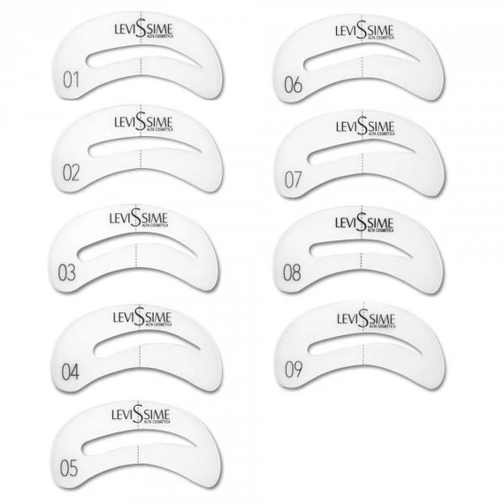 Levissime Eyebrow Patterns Profi Szemöldök forma festő sablon szett