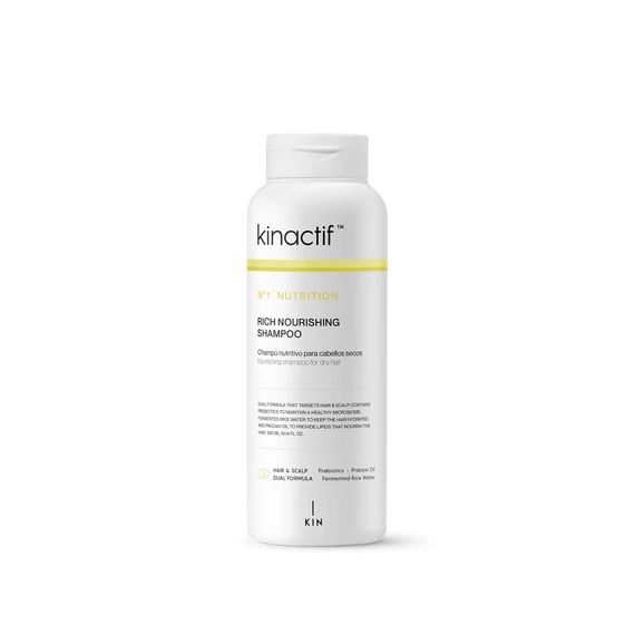 Kinactif N1 Nutrition Rich hidratáló tápláló sampon száraz hajra Prebiotikumokkal