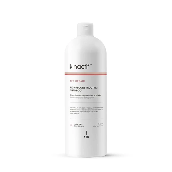 Kinactif N2 Repair mélyen regeneráló hajerősítő sampon sérült töredezett hajra Prebiotikumokkal 1000
