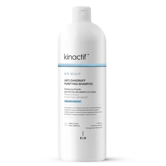 Kinactif N8 Anti Dandruff Purifying sampon korpásodás ellen - korpás hajra fejbőrre 1000ml