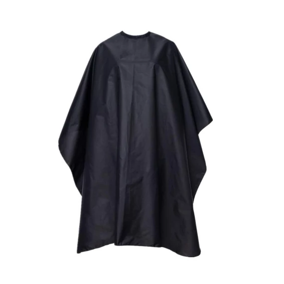 Fodrász beterítő hajvágó kendő patentos - nagy méretű fekete fodrászkellék FP-5121579871