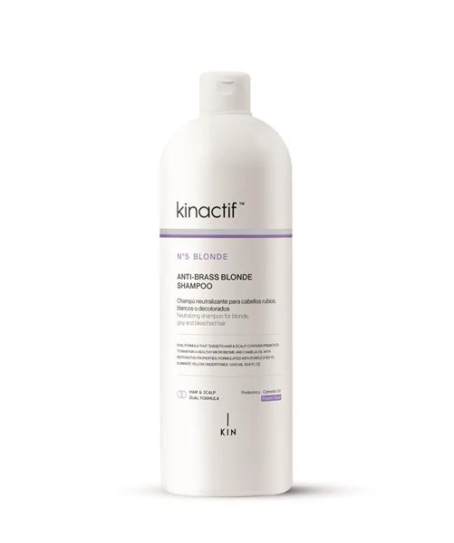 Kinactif N5 Blonde Silver extra hamvasító fodrász sampon Prebiotikumokkal 1000ml