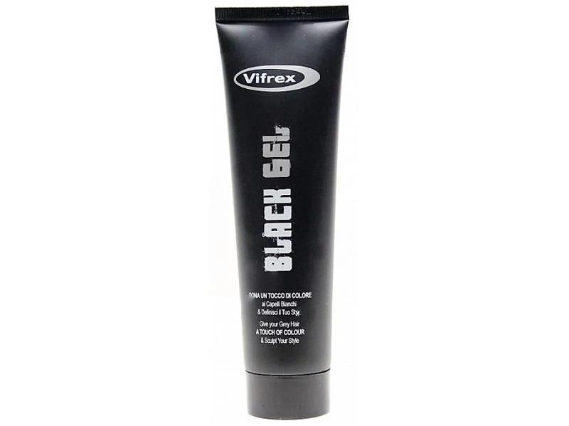 Vifrex Black Gel fekete hajszínező erős hajzselé PDV-ITALY
