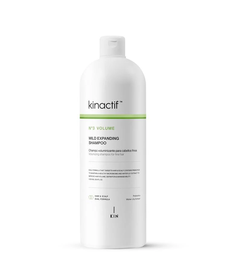 Kinactif N3 Volume Mild Expanding Shampoo hajerősítő volumennövelő sampon Prebiotikumokkal 1000ml