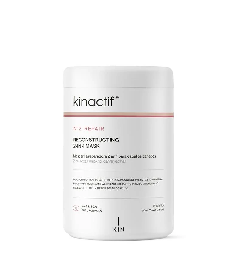 Kinactif N2 Repair 2in1 Mélyen regeneráló erősítő hajmaszk és hajbalzsam töredezett hajra Pre. 900ml