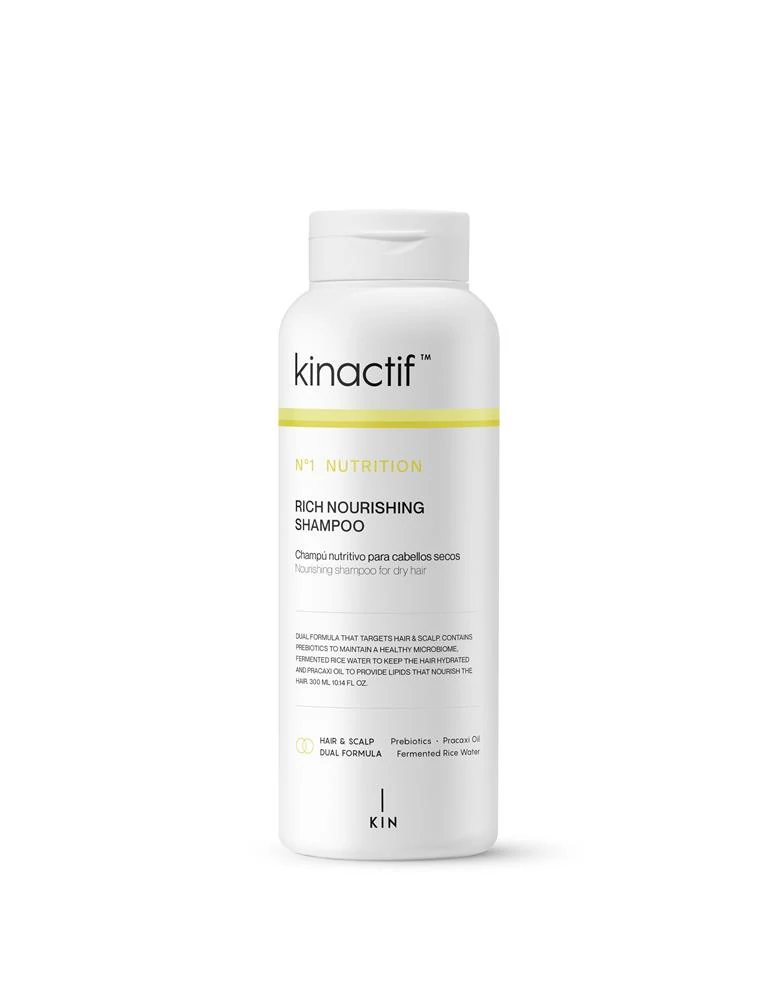 Kinactif N1 Nutrition Rich hidratáló tápláló sampon száraz hajra Prebiotikumokkal