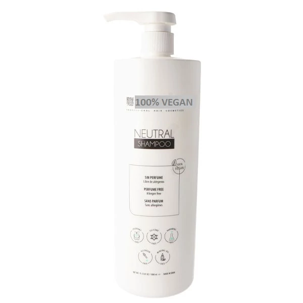Illatmentes - Parfüm mentes Neutral Vegán sampon ideális pH-val érzékenyeknek is minden hajra 1000ml