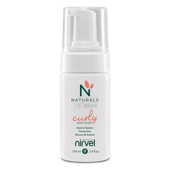 Nirvel Naturals Curly alkoholmentes hajtógáz nélküli hajgöndörítő hab 93% természetes összetevővel
