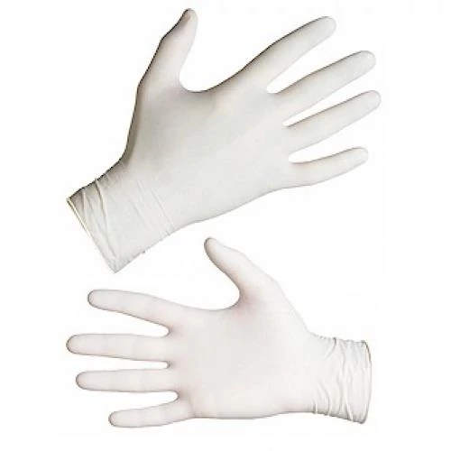 Fodrász gumikesztyű minimális púderral Latex S-es 100 db 